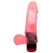 Нежно-розовый гелевый вибратор-фаллос - 16,5 см. - LOVETOY (А-Полимер)