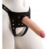 Телесный ультра реалистичный страпон с регулируемыми трусиками - 16,5 см. - LOVETOY (А-Полимер) - купить с доставкой в Ноябрьске