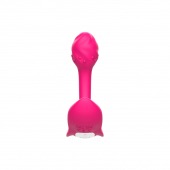 Розовый многофункциональный стимулятор для женщин - I-MOON