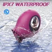 Фиолетовый клиторальный вибромассажёр с подвижным язычком - S-HANDE