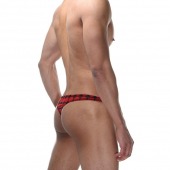 Мужские трусы-тонги в крупный красный горох - La Blinque купить с доставкой