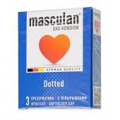 Презервативы с пупырышками Masculan Dotted - 3 шт. - Masculan - купить с доставкой в Ноябрьске
