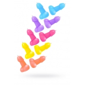 Набор из 10 разноцветных свечей в форме пениса - Pecado - купить с доставкой в Ноябрьске