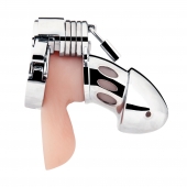 Клетка на пенис из металла Obedience Cock Cage - BlueLine - купить с доставкой в Ноябрьске