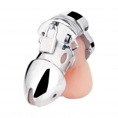 Клетка на пенис из металла Obedience Cock Cage - BlueLine - купить с доставкой в Ноябрьске