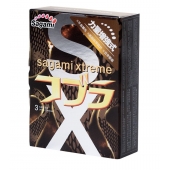 Суженные к основанию презервативы Sagami Xtreme COBRA - 3 шт. - Sagami - купить с доставкой в Ноябрьске