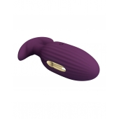 Фиолетовая анальная вибропробка с электростимуляцией Jefferson - 9,2 см. - Baile - купить с доставкой в Ноябрьске