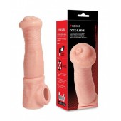 Телесная фантазийная насадка на член Cock Sleeve Size L - KOKOS - в Ноябрьске купить с доставкой