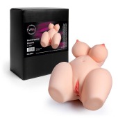 Телесный мастурбатор в форме пышного женского полуторса - Erowoman-Eroman - в Ноябрьске купить с доставкой