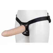 Пустотелый страпон MINI с бандажом - LOVETOY (А-Полимер) - купить с доставкой в Ноябрьске