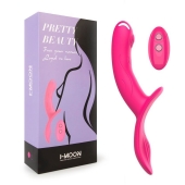 Розовый поясной вибратор с пультом ДУ - I-MOON - купить с доставкой в Ноябрьске