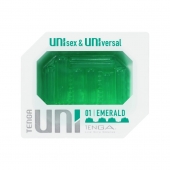 Зеленый мастурбатор-стимулятор Tenga Uni Emerald - Tenga - в Ноябрьске купить с доставкой