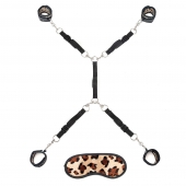 Леопардовая фиксация на матрас для рук и ног Classic Bedspreader - Lux Fetish - купить с доставкой в Ноябрьске