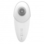 Белый клиторальный таппинг-стимулятор Pandora с насадкой для вакуумной стимуляции - HOT planet