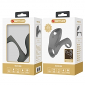 Серая насадка для пениса с вибростимуляцией - Baile - в Ноябрьске купить с доставкой