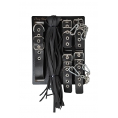 БДСМ-набор с плёткой в черном цвете - Crazy Handmade - купить с доставкой в Ноябрьске