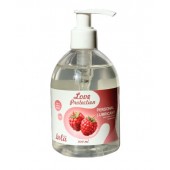 Лубрикант на водной основе Love Protection Raspberry с ароматом малины - 300 мл. - Lola Games - купить с доставкой в Ноябрьске