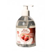 Лубрикант на водной снове Love Protection Strawberry с ароматом клубники - 300 мл. - Lola Games - купить с доставкой в Ноябрьске
