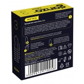 Презервативы анатомической формы с точечной и ребристой структурой Ganzo Extase - 3 шт. - Ganzo - купить с доставкой в Ноябрьске