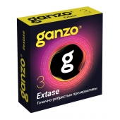 Презервативы анатомической формы с точечной и ребристой структурой Ganzo Extase - 3 шт. - Ganzo - купить с доставкой в Ноябрьске