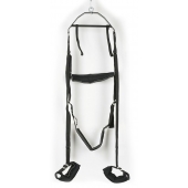 Черные секс-качели из широких ремней - Orion - купить с доставкой в Ноябрьске