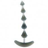 Дымчатая анальная цепочка PLIABLE PROBE - 15 см. - Seven Creations