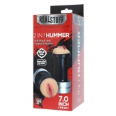 Двусторонний мастурбатор REALSTUFF 2 IN 1 HUMMER MOUTH   VAGINA - ротик и вагина - Dream Toys - в Ноябрьске купить с доставкой