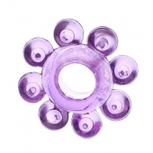 Мягкая фиолетовая гелевая насадка - Toyfa Basic - в Ноябрьске купить с доставкой