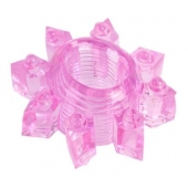 Розовое гелевое эрекционное кольцо-звезда - Toyfa Basic - в Ноябрьске купить с доставкой