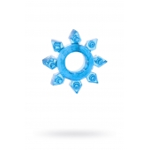 Голубая гелевая насадка-звезда - Toyfa Basic - в Ноябрьске купить с доставкой