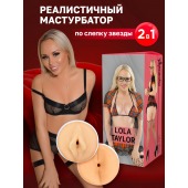 Двусторонний мастурбатор Lola Taylor - 22 см. - ФлешНаш - в Ноябрьске купить с доставкой