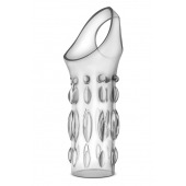 Прозрачная насадка на пенис Stretchy Studded Penis Sleeve Ring - Blush Novelties - в Ноябрьске купить с доставкой