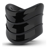 Черное эрекционное кольцо на мошонку Beef Ball Stretcher Snug X Long - Blush Novelties - в Ноябрьске купить с доставкой