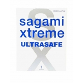 Презерватив Sagami Xtreme Ultrasafe с двойным количеством смазки - 1 шт. - Sagami - купить с доставкой в Ноябрьске