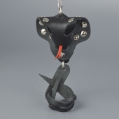 Черный кожаный брелок в форме кобры - Sitabella - купить с доставкой в Ноябрьске