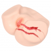 Мастурбатор-полуторс с двойным слоем материала Vanilla Onahole Real Vagina - KOKOS - в Ноябрьске купить с доставкой