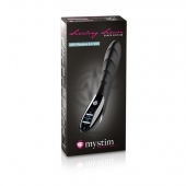 Вибратор с электростимуляцией Sizzling Simon Black Edition - 27 см. - MyStim - купить с доставкой в Ноябрьске
