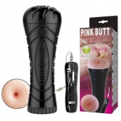 Мастурбатор-анус в колбе с 7 уровнями вибрации и выносным пультом - Baile - в Ноябрьске купить с доставкой