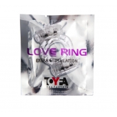 Прозрачное виброкольцо с двумя вибропульками - Toyfa Basic - в Ноябрьске купить с доставкой