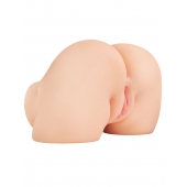 Телесный мастурбатор-полуторс с вибрацией Shake That Ass - Pipedream - в Ноябрьске купить с доставкой