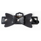 Черные наручники с бантиками - Crazy Handmade - купить с доставкой в Ноябрьске