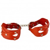 Красные наручники «Цезарь» - Sitabella - купить с доставкой в Ноябрьске