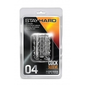 Прозрачная насадка с бороздками STAY HARD COCK SLEEVE 04 CLEAR - Blush Novelties - в Ноябрьске купить с доставкой