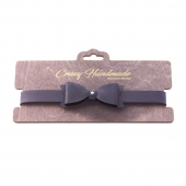 Черный кожаный однослойный чокер с бабочкой - Crazy Handmade - купить с доставкой в Ноябрьске