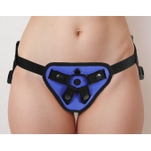 Синий универсальный пояс с 2 видами фиксации - LOVETOY (А-Полимер) - купить с доставкой в Ноябрьске