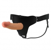 Телесный полый мужской страпон Stark - 17,5 см. - Baile - купить с доставкой в Ноябрьске