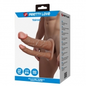 Реалистичная полая насадка на член для двойного проникновения Yairon - 17,5 см. - Baile - купить с доставкой в Ноябрьске