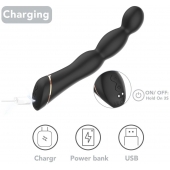 Черный вибратор для G-точки Laband - 21 см. - Boys of Toys