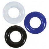 Набор из 3 эрекционных колец без рельефа - Boys of Toys - в Ноябрьске купить с доставкой