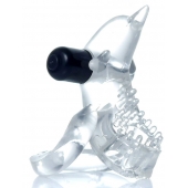 Прозрачное эрекционное виброкольцо с дельфином - Boys of Toys - в Ноябрьске купить с доставкой